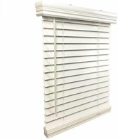 US WINDOW CORDLESS 2 INCH FAUX WOOD BLIND, 33.87