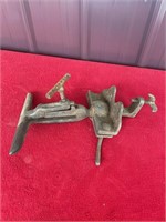 Vintage cast iron vise clamp for saw
