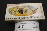 (20) Rounds of 30-30 Antlered Game