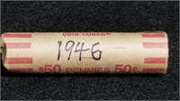 Roll of 1946 Wheat Pennies