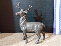 Cast iron reindeer still bank