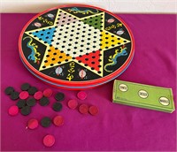 Chinese Checkers Tin made in Japan