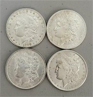 (4) 1900-P Morgan Dollars