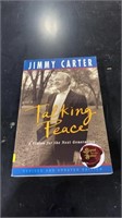 Jimmy Carter Talking Peace signed copy book