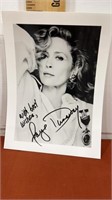 5” x 7” signed photo of Faye Dunaway
