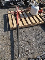 Pole Saw, Chimney Sweeper, Propane Tank
