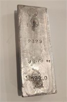 Homestake Mining Co. 98.79 Oz  999 Fine Silver Bar