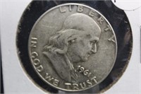 1961-D Franklin Silver Half Dollar