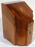 Inlaid knife box with insert