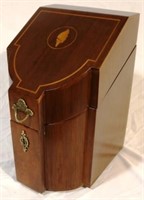 Inlaid knife box with insert