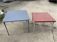 Two card tables