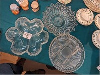 Glass serving plates