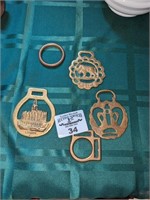 Brass Medallions & Halter Rings