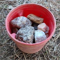 Folgers Can of Rocks & Petrified Wood