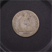 US Coins 1876 Seated Liberty Quarter, circulated