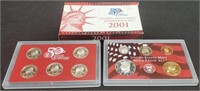 2001 10 Coin Silver Proof Set