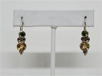 .925 Sterling Silver Gemstone Earrings