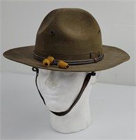 WW1 Campaign Hat w/ Chemical Corps Cord