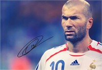 Zinedine Zidane Autograph  Photo