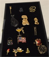 Unmarked Brooches, Lapel Pins & More