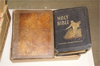 2pc Vintage Bibles - 1845 & 1955