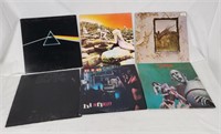 Rock Record Lot Led Zeppelin Queen Pink Floyd Acdc