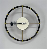 16in reproduction designer steering wheel clock