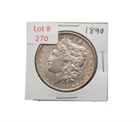 1890 Morgan Silver Dollar