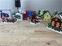 Lot of Miscellaneous Christmas Scene Ceramics