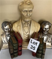 Abraham Lincoln Busts and Bookends