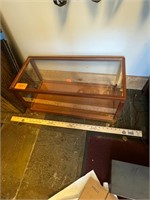 Vintage Wood + Glass 24 x 11 inch Display Case