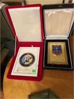 2 Vintage Navy Plaques Awards
