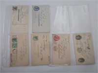 USA 6 Cartes postales pré payées 1905/1944