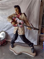 ELVIS PRESLEY LIFE SIZE STANDING STATUE + GUITAR