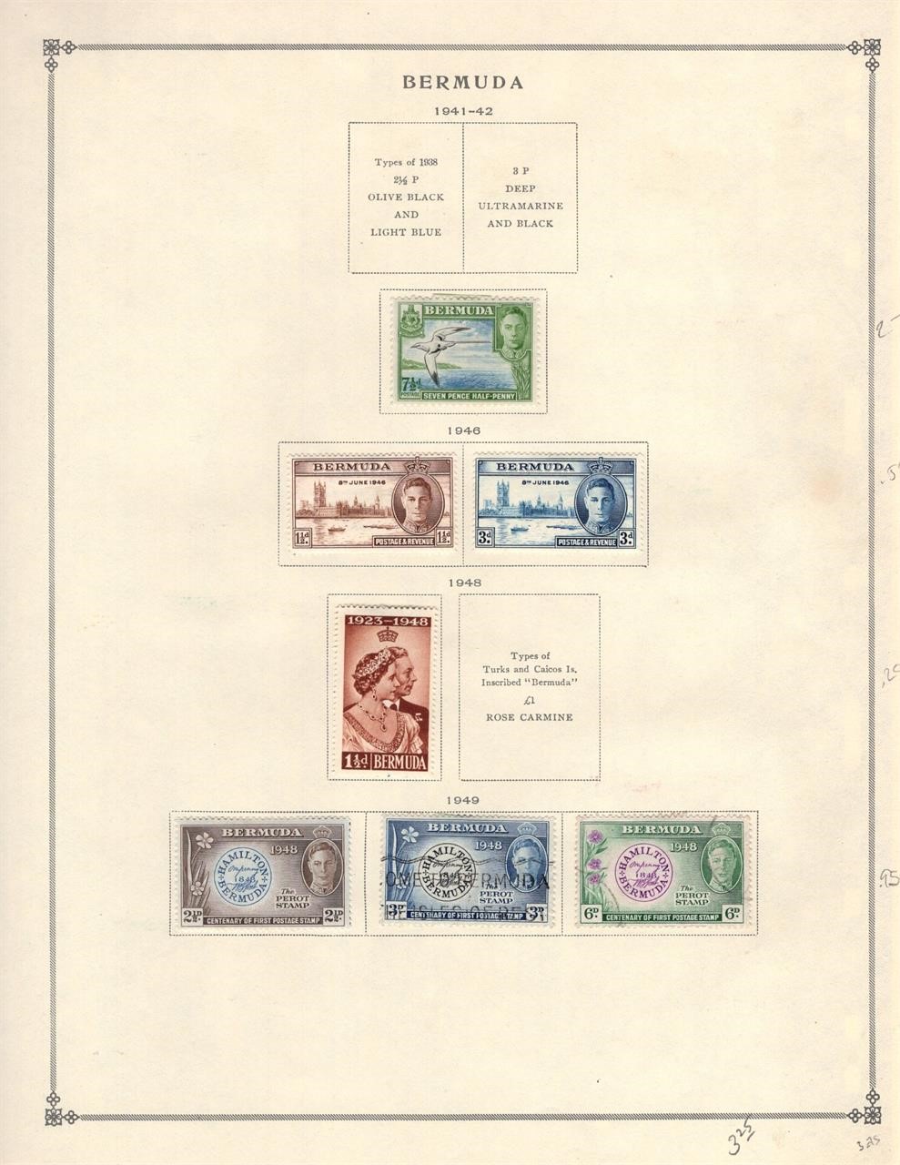 MINT AND USED BERMUDA COLLECTIONS,  SCV: $68.80