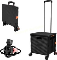 FELICON Foldable Utility Cart BY06-4 Black.