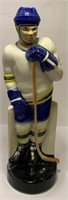 Paul Lux 1971 Figural Ice Hockey Player Botle