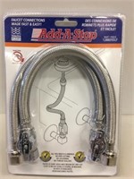 New Add A Stop Faucet Connections - 2 Per Pack