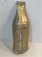 Vintage 1956 Coca-Cola Gold Thermometer Bottle