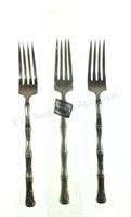 (3) Towle Sterling Silver Mandarin Dinner Forks