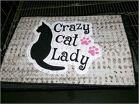 17X27 DOOR MAT - CAT LADY