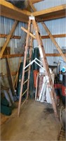 Werner wooden 8' step ladder