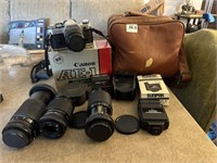 Canon AE-1 35mm Film Camera & Accessories