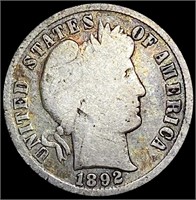 1892-S Barber Dime NICELY CIRCULATED