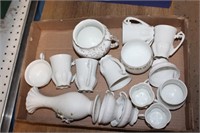 Large lot of VTG espresso glasses, etc