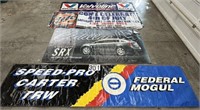 4 Banners: TRW, Miller Lite, Cadillac SRX &