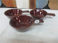 3 USA Bowls with Handles