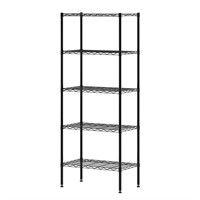 Furinno Wayar 5-Tier Metal Storage Shelf Rack, 24