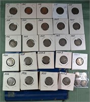 108 US Buffalo nickels: 46 sleeved, 58 in Whitman