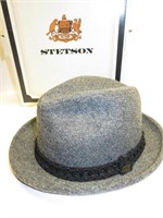 Vintage STETSON The Sovereign Gray Wool Fedora